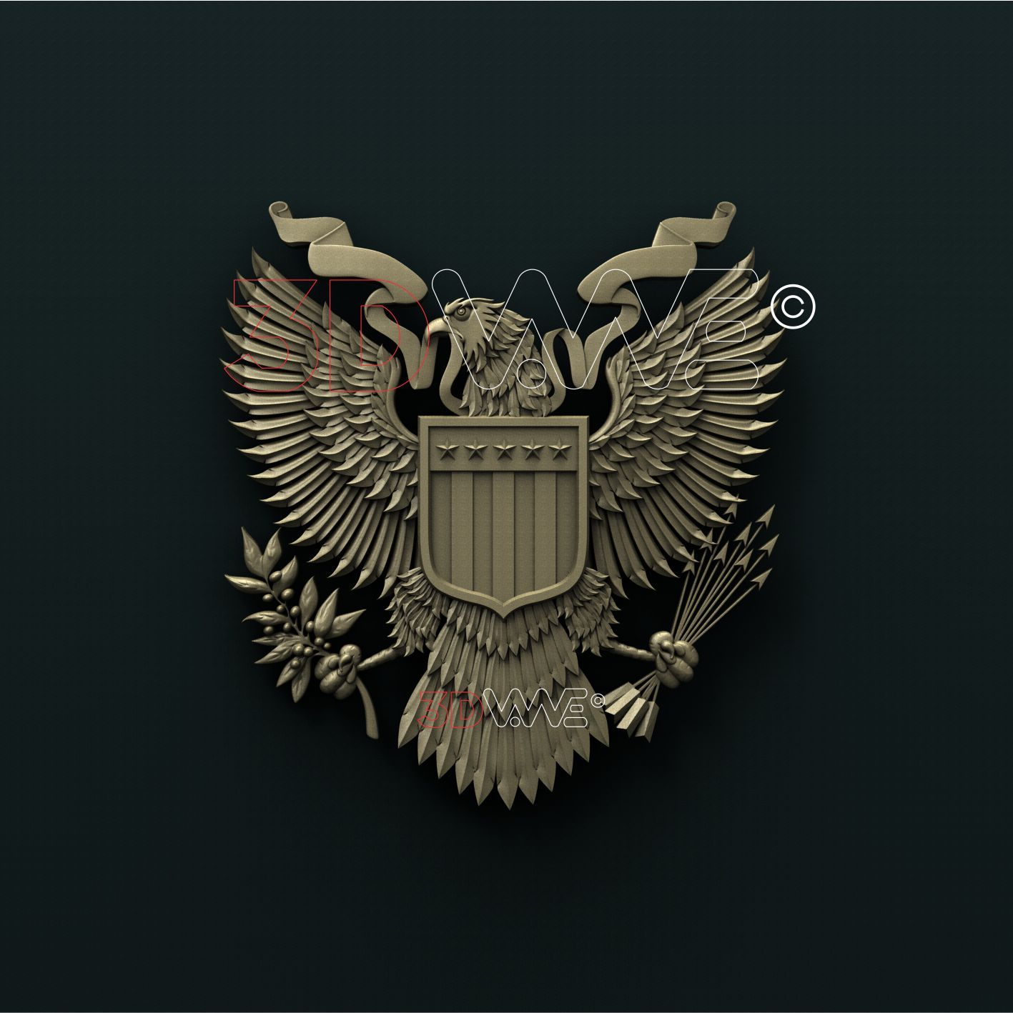 AMERICAN EAGLE 3d stl 3DWave