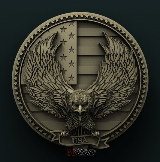 AMERICAN EAGLE 3D STL 3DWave