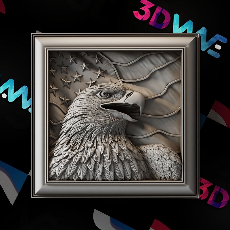 American Eagle 3d stl - 3DWave.us
