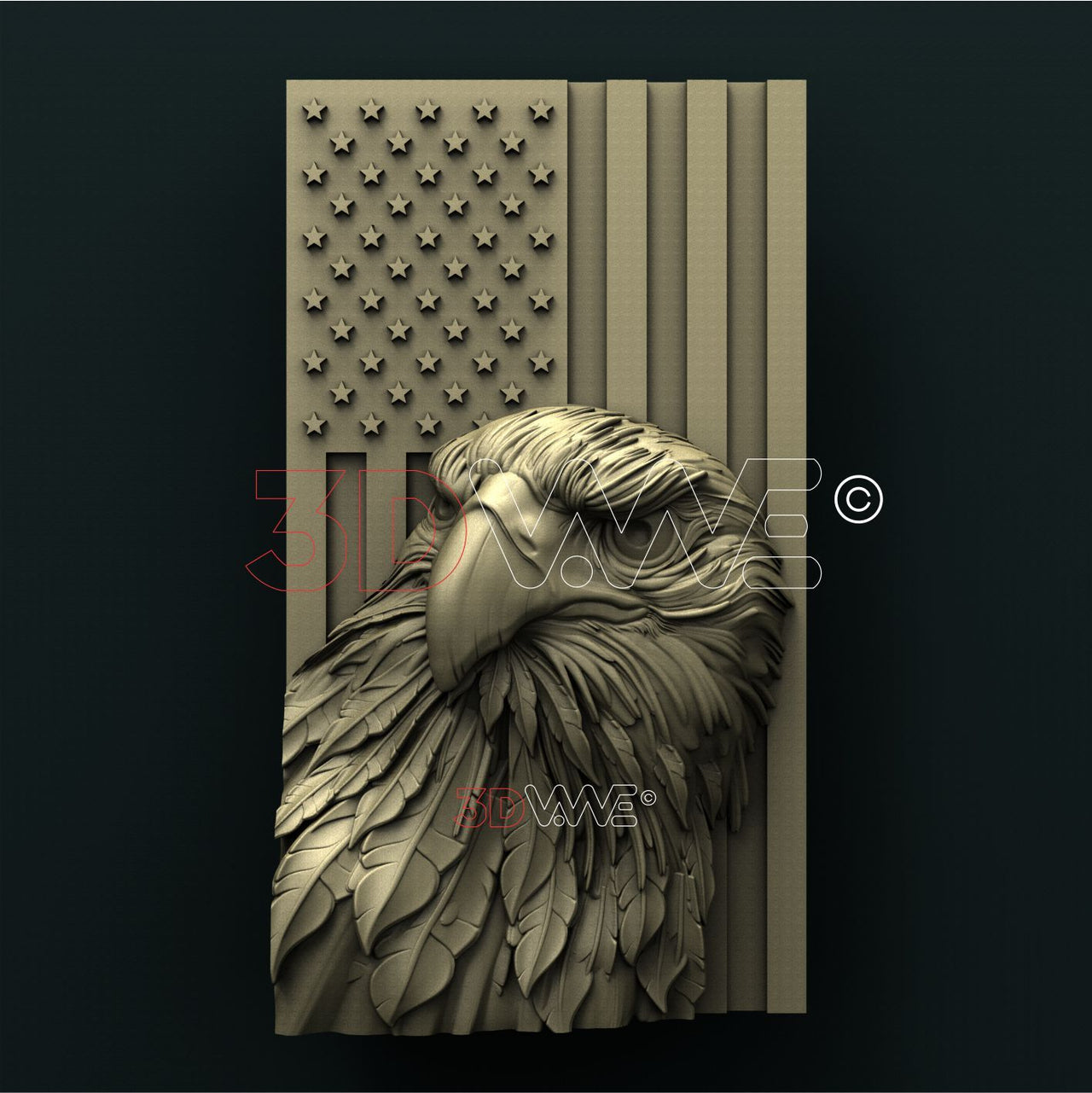 AMERICAN EAGLE 3D STL 3DWave