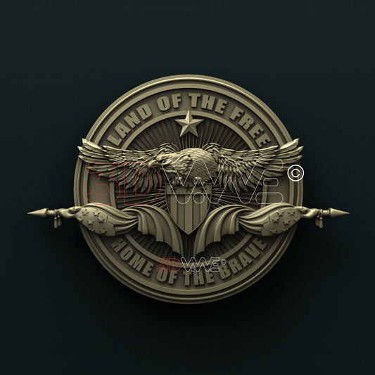 AMERICAN EAGLE 3D STL 3DWave