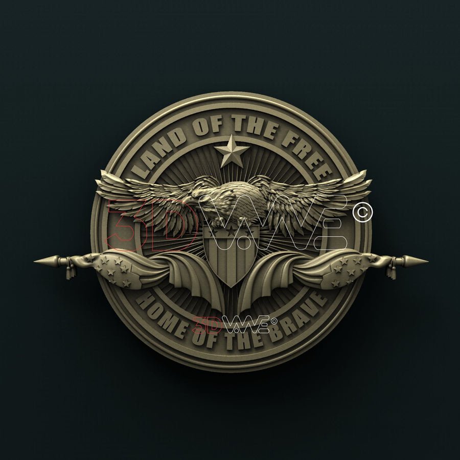 AMERICAN EAGLE 3D STL 3DWave