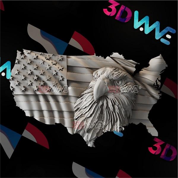 AMERICAN EAGLE 3d stl 3DWave