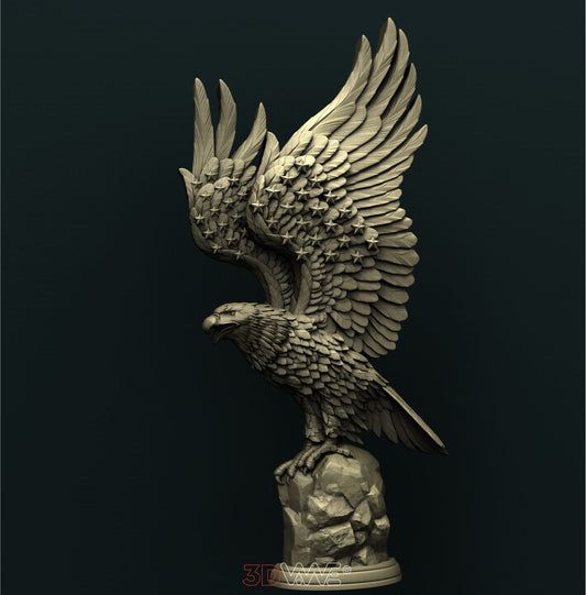 AMERICAN EAGLE 3D STL 3DWave