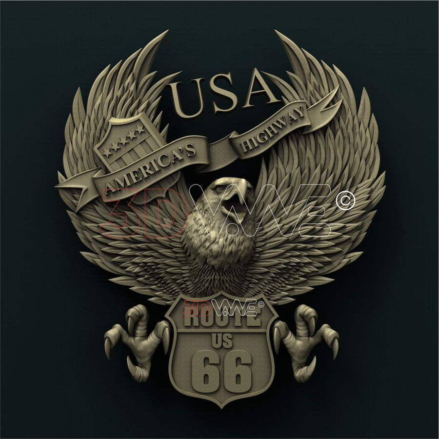 AMERICAN EAGLE 3D STL 3DWave