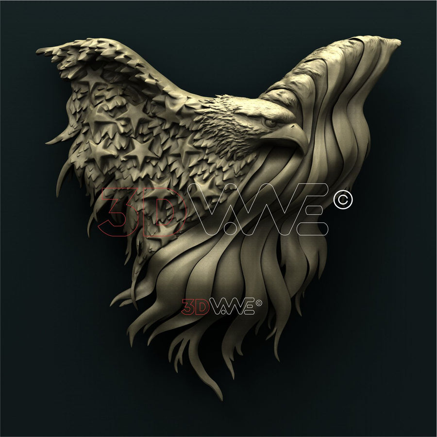 AMERICAN EAGLE 3D STL 3DWave
