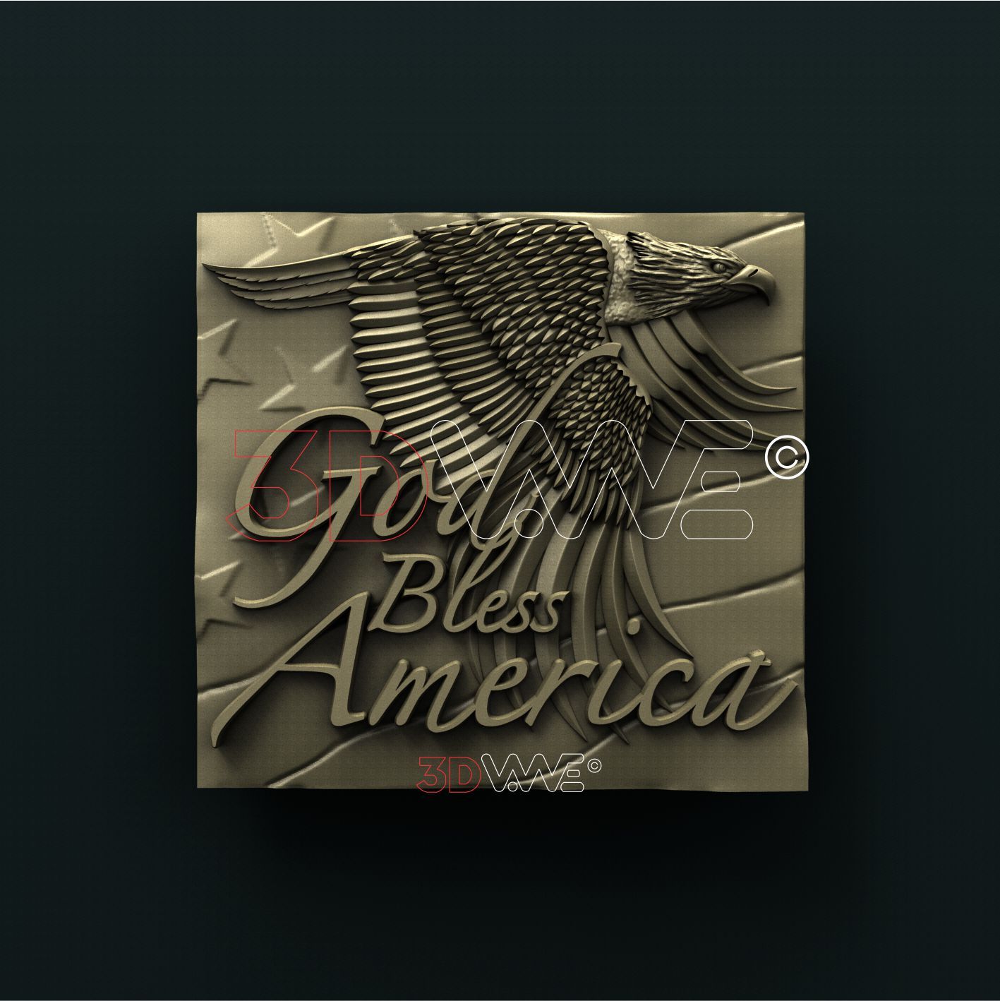 AMERICAN EAGLE 3D STL 3DWave