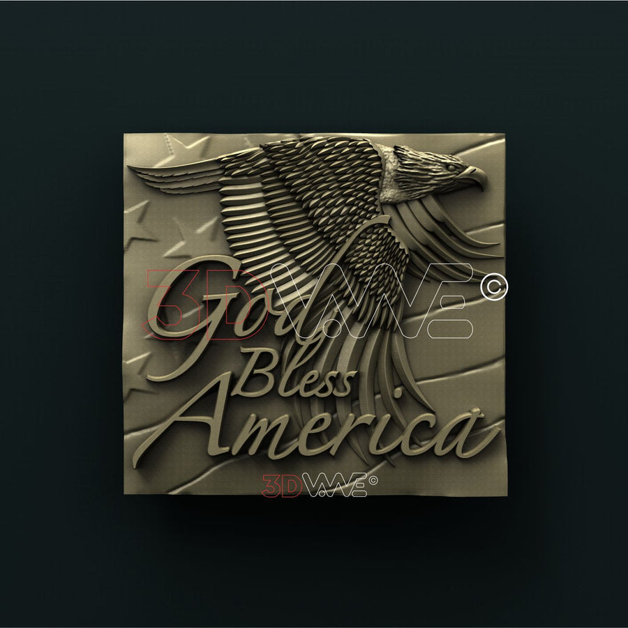 AMERICAN EAGLE 3D STL 3DWave