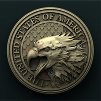 Thumbnail for AMERICAN EAGLE 3D STL 3DWave