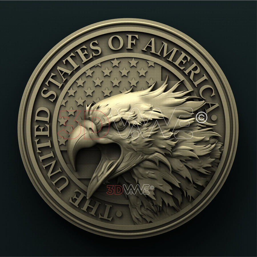 AMERICAN EAGLE 3D STL 3DWave