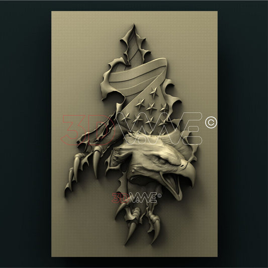 AMERICAN EAGLE 3D STL 3DWave