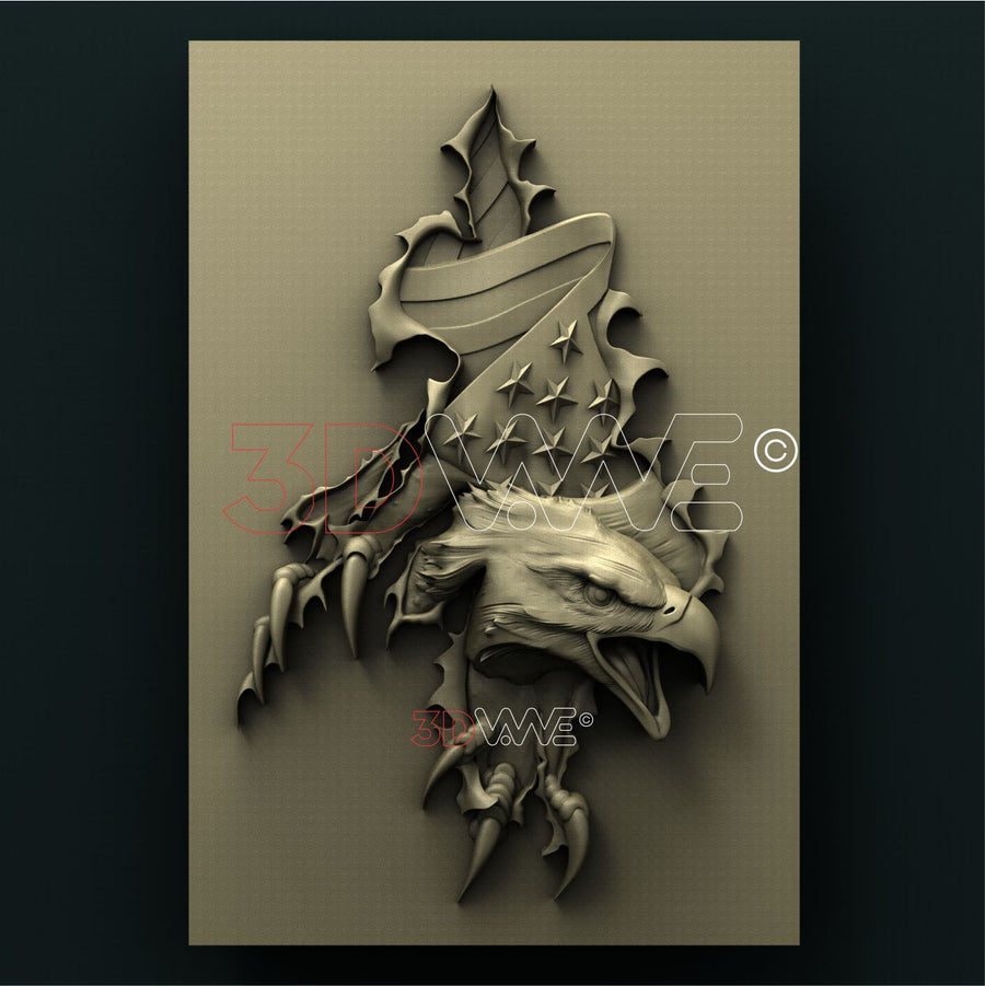 AMERICAN EAGLE 3D STL 3DWave
