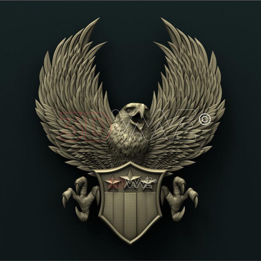 AMERICAN EAGLE 3D STL 3DWave