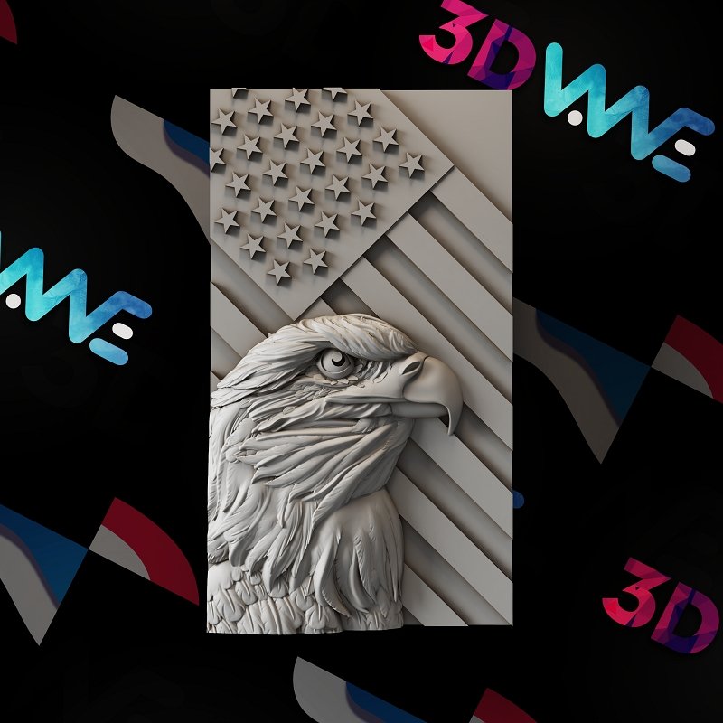 AMERICAN EAGLE 3d stl 3DWave.us