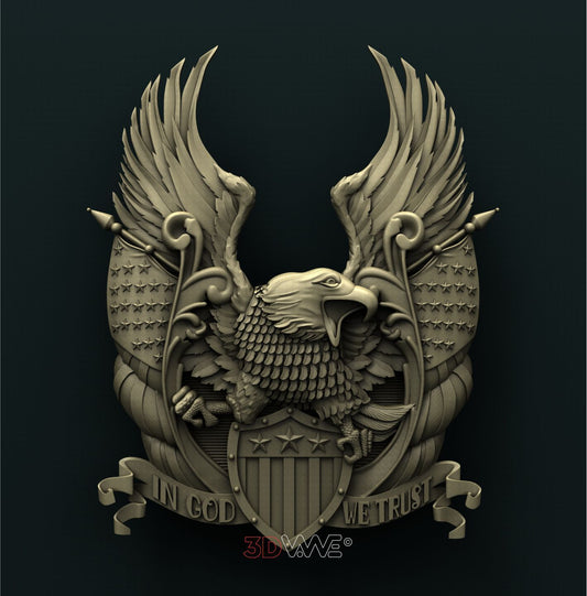 AMERICAN EAGLE 3D STL 3DWave