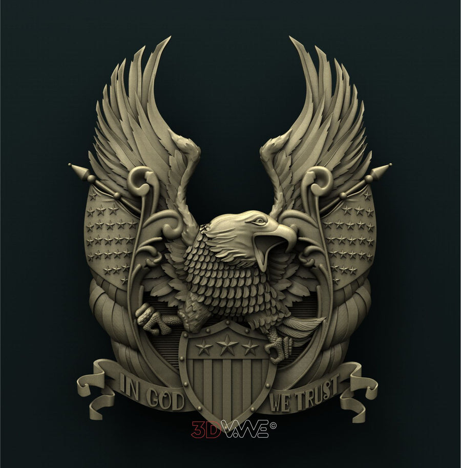 AMERICAN EAGLE 3D STL 3DWave