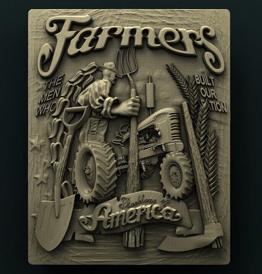 AMERICAN FARMER 3D STL 3DWave