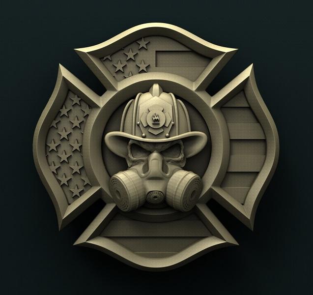 AMERICAN FIREFIGHTER 3D STL 3DWave