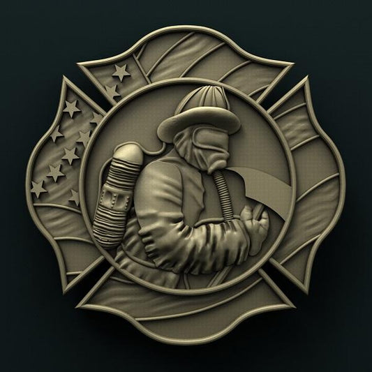 AMERICAN FIRFIGHTER 3D STL 3DWave