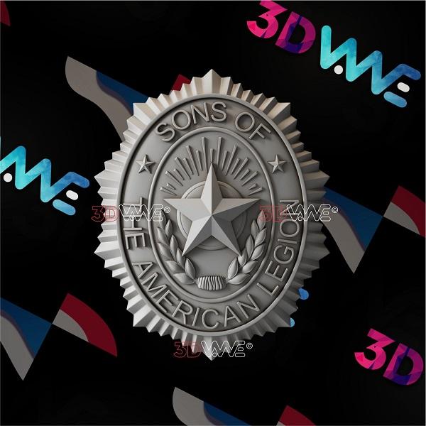 AMERICAN LEGION 3d stl 3DWave.us
