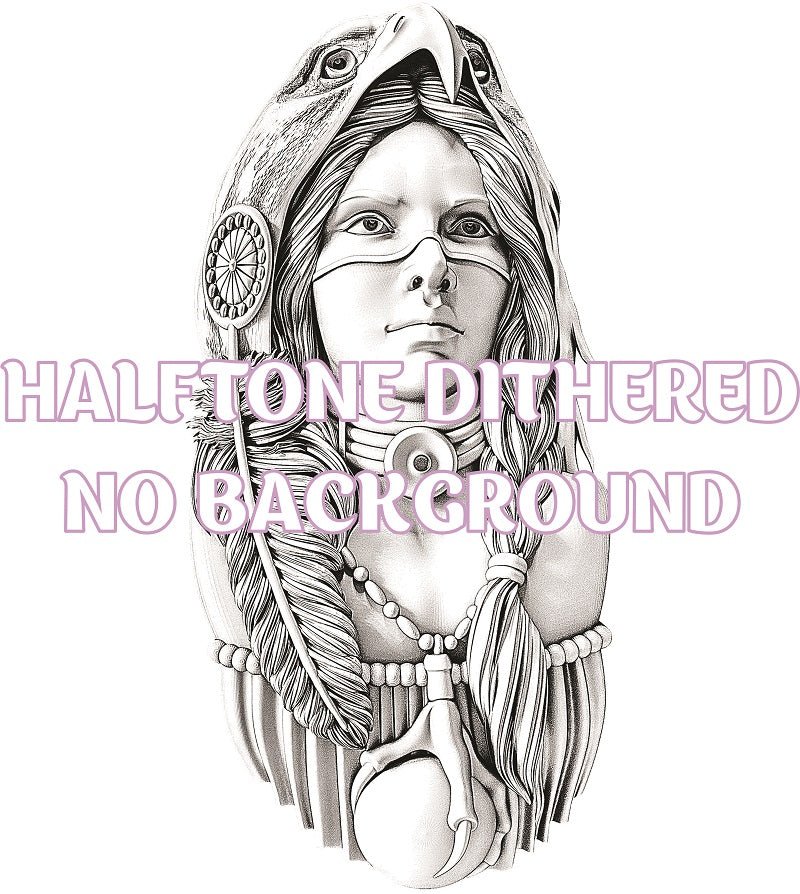 AMERICAN NATIVE 3d illusion & laser - ready file 3DWave.us