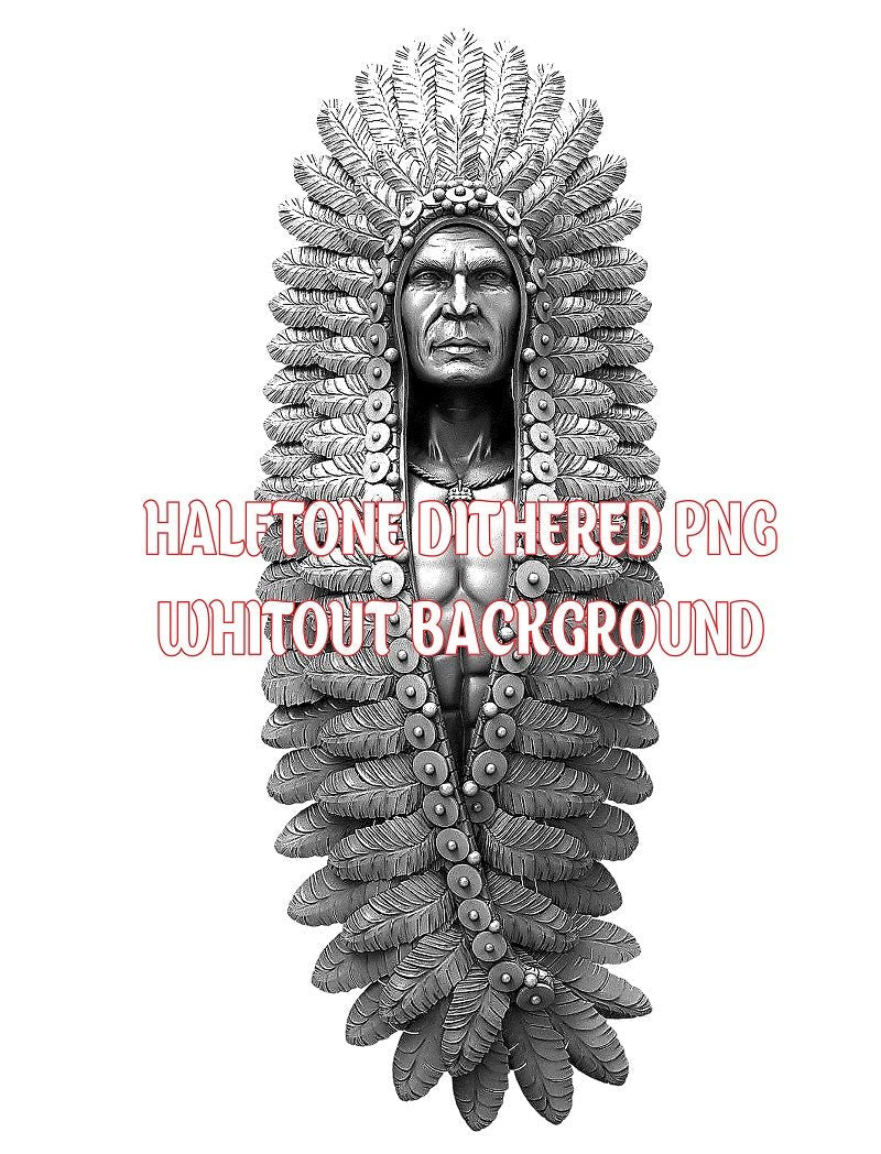 AMERICAN NATIVE 3d illusion & laser-ready file 3DWave.us