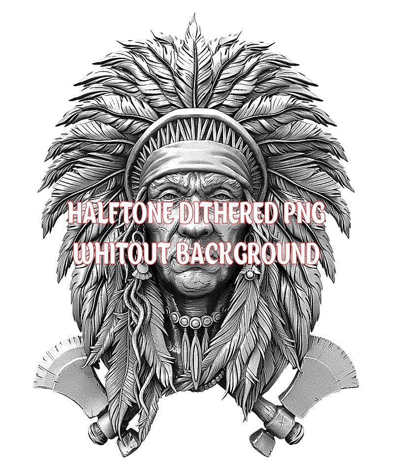 AMERICAN NATIVE 3d illusion & laser - ready file 3DWave.us