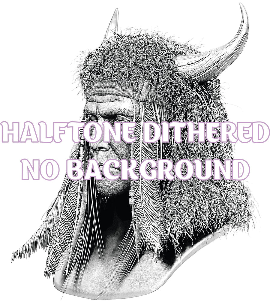 AMERICAN NATIVE 3d illusion & laser - ready file 3DWave.us