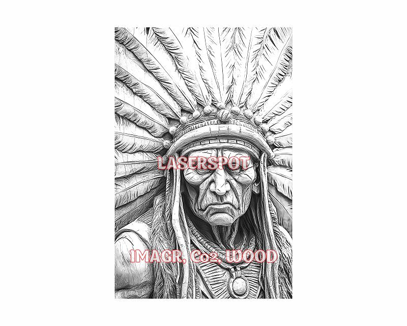 American native 3d illusion & laser-ready files - 3DWave.us