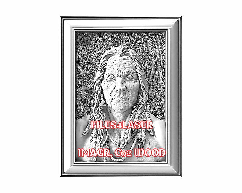 American native 3d illusion & laser-ready files - 3DWave.us