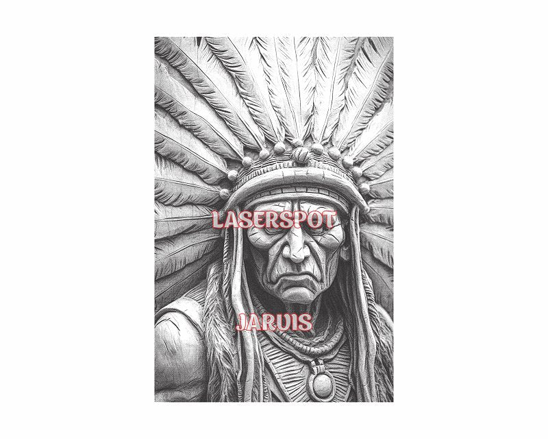 American native 3d illusion & laser-ready files - 3DWave.us