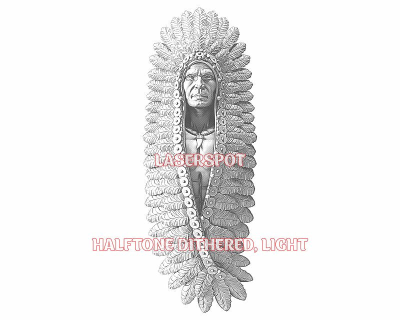 American native 3d illusion & laser-ready files - 3DWave.us