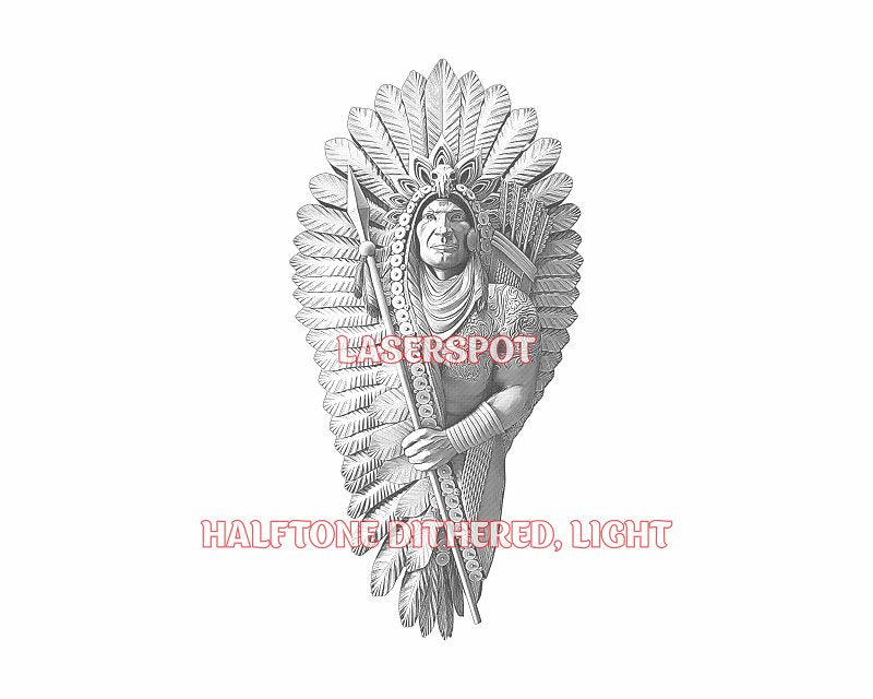 American native 3d illusion & laser-ready files - 3DWave.us