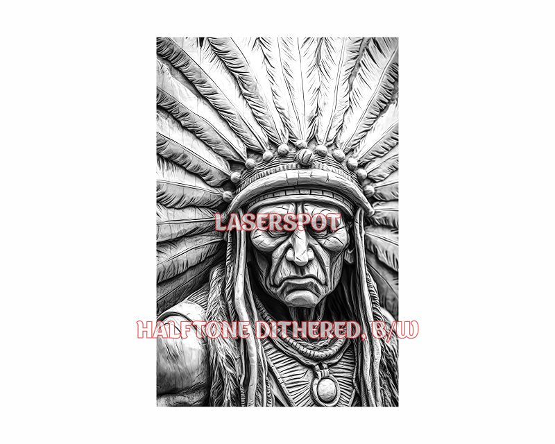 American native 3d illusion & laser-ready files - 3DWave.us