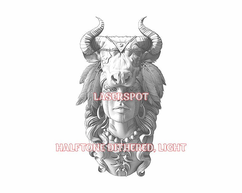 American native 3d illusion & laser-ready files - 3DWave.us