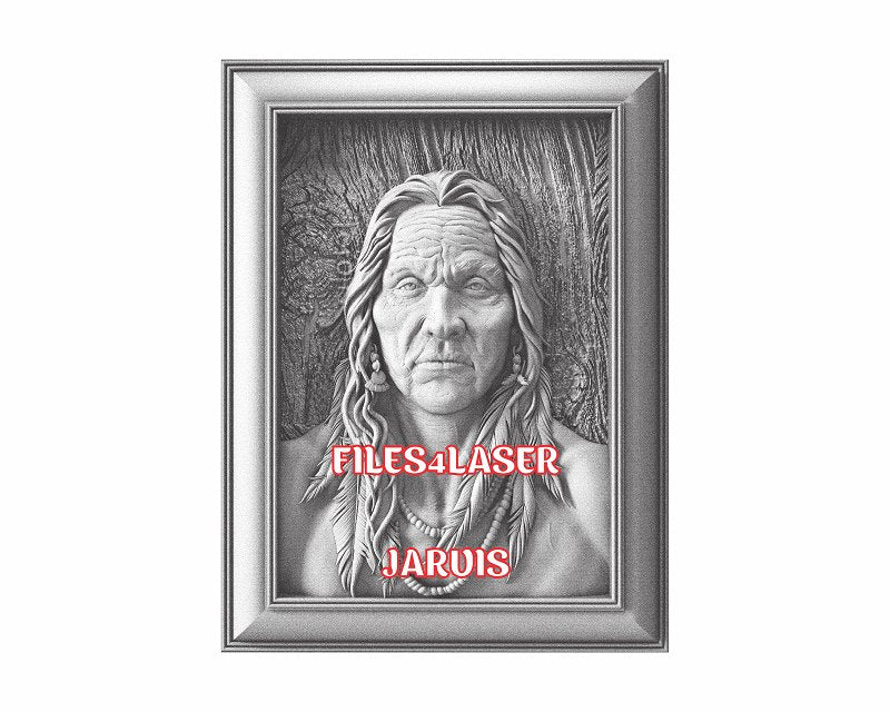 American native 3d illusion & laser-ready files - 3DWave.us