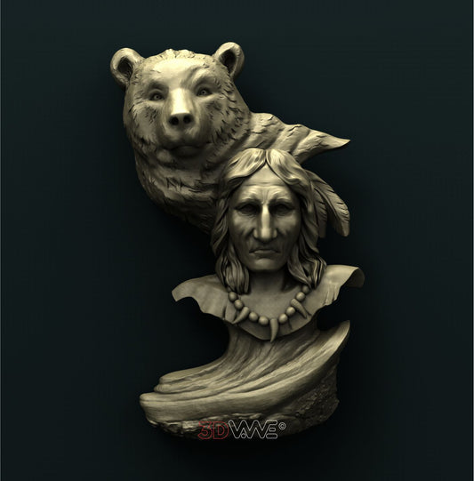 AMERICAN NATIVE 3D STL 3DWave