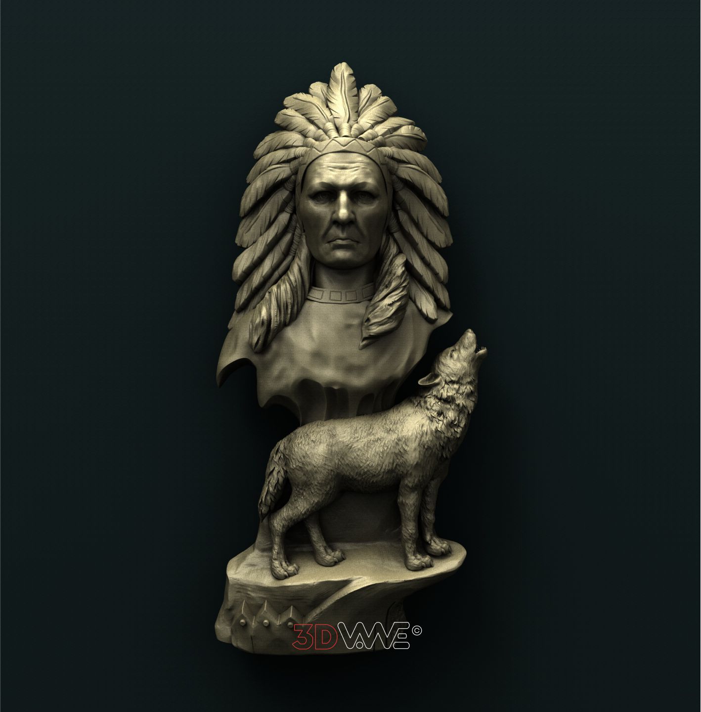 AMERICAN NATIVE 3D STL 3DWave