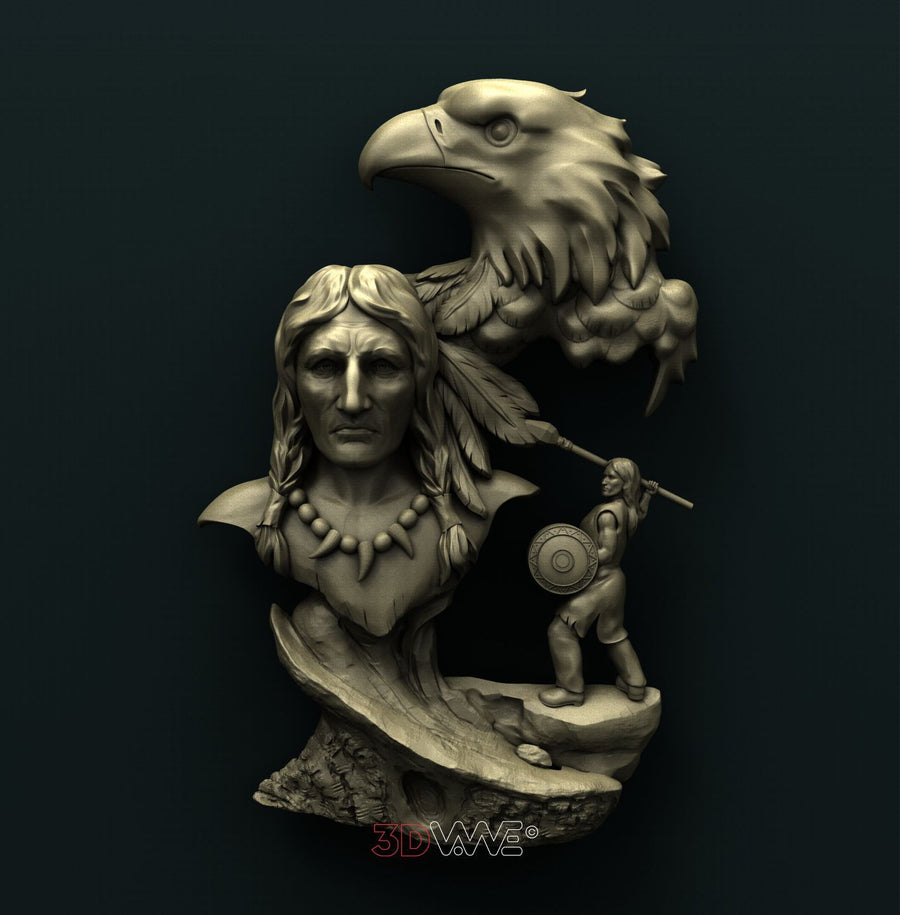 AMERICAN NATIVE 3D STL 3DWave