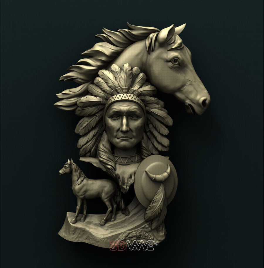AMERICAN NATIVE 3D STL 3DWave