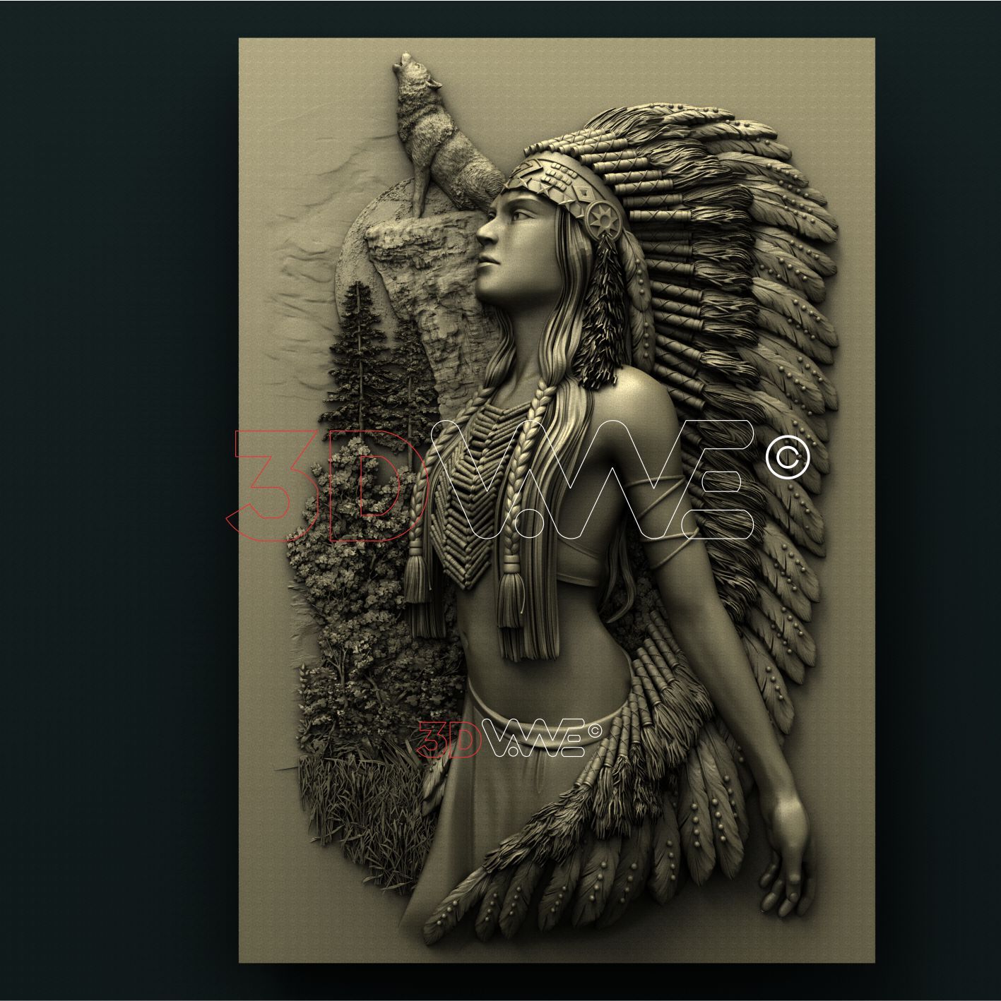 AMERICAN NATIVE 3D STL 3DWave