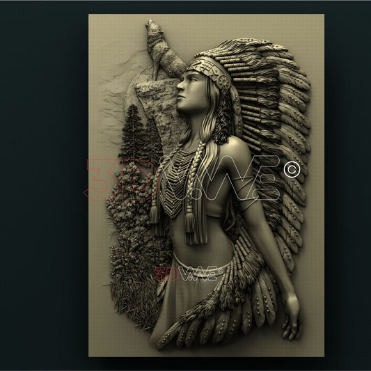 AMERICAN NATIVE 3D STL 3DWave