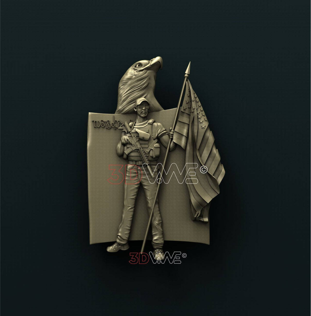 AMERICAN PATRIOT 3D STL 3DWave