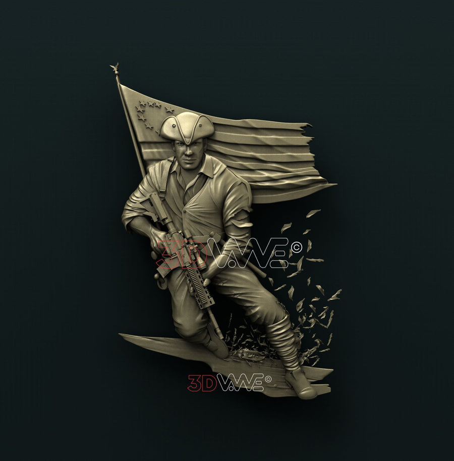 AMERICAN PATRIOT 3D STL 3DWave