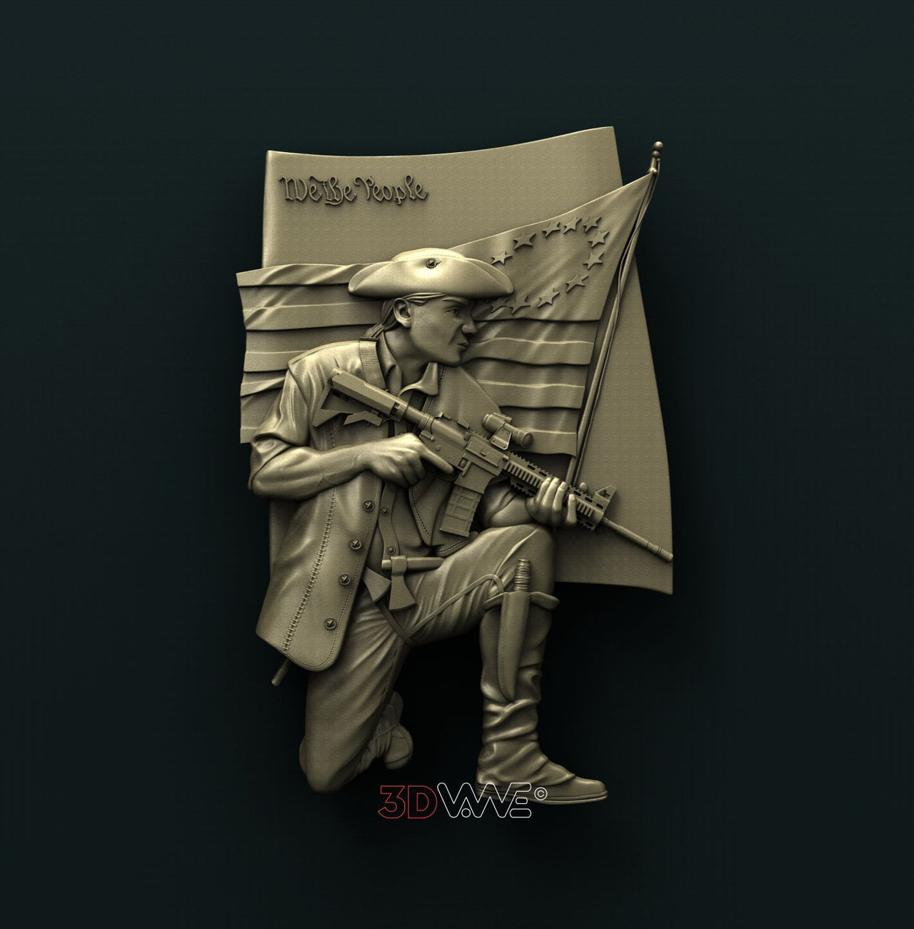 AMERICAN PATRIOT 3D STL 3DWave