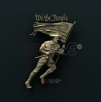 Thumbnail for AMERICAN PATRIOT 3D STL 3DWave