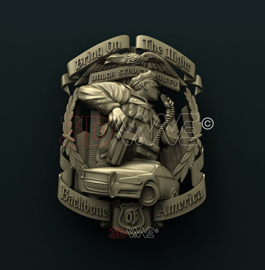 AMERICAN POLICEMAN 3D STL 3DWave