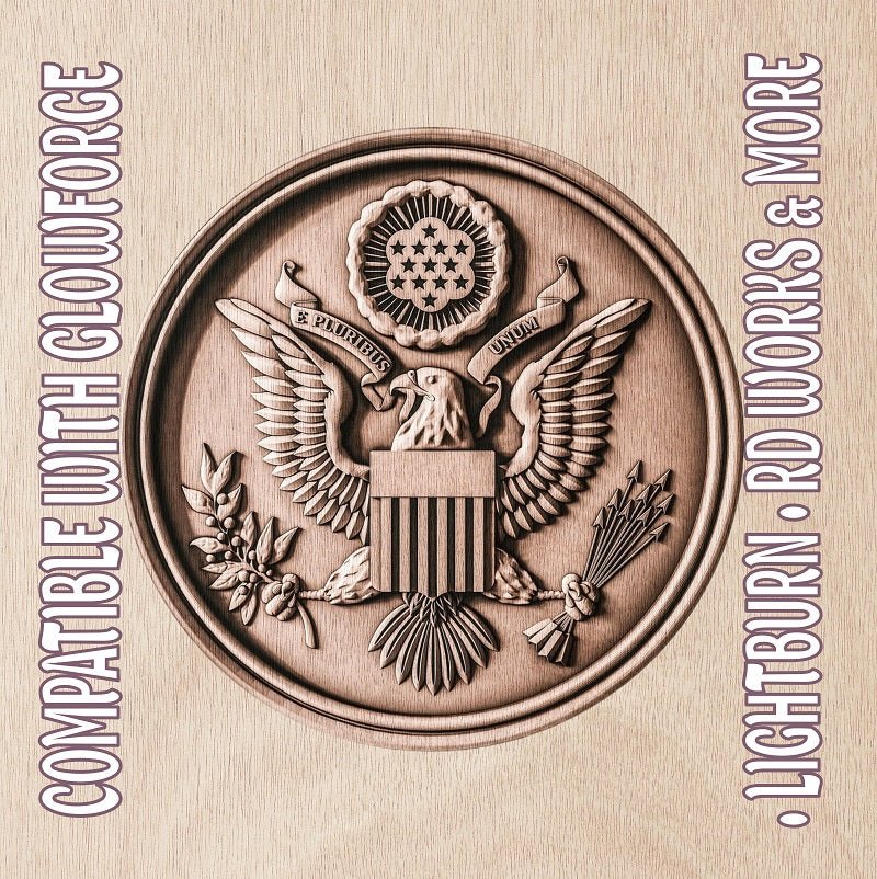 AMERICAN SEAL 3d illusion & laser - ready file 3DWave.us