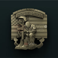 Thumbnail for AMERICAN SOLDIER 3D STL 3DWave