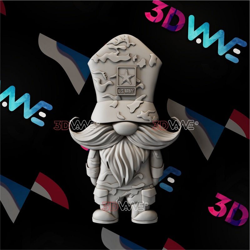 AMERICAN SOLDIER GNOME 3d stl 3DWave.us